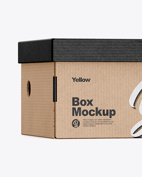 Kraft Paper Box Mockup