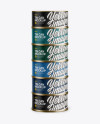 Six Cans Mockup