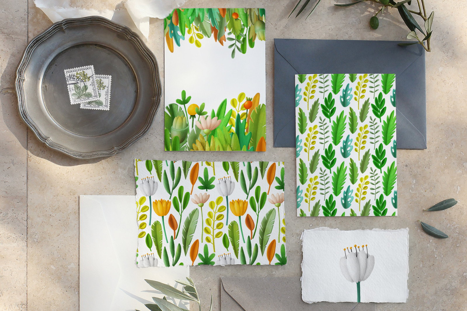 Greenery clip Art Collection