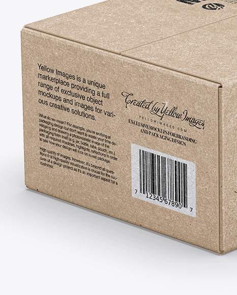 Kraft Box Mockup Kraft Box Mockup