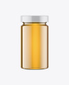 Glass Jar w/ Honey Mockup