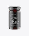 Glass Jar w/ Honey Mockup