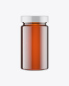 Glass Jar w/ Honey Mockup