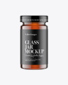 Glass Jar w/ Honey Mockup