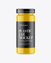 Glossy Plastic Jar Mockup