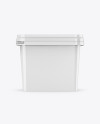 Glossy Plastic Container Mockup