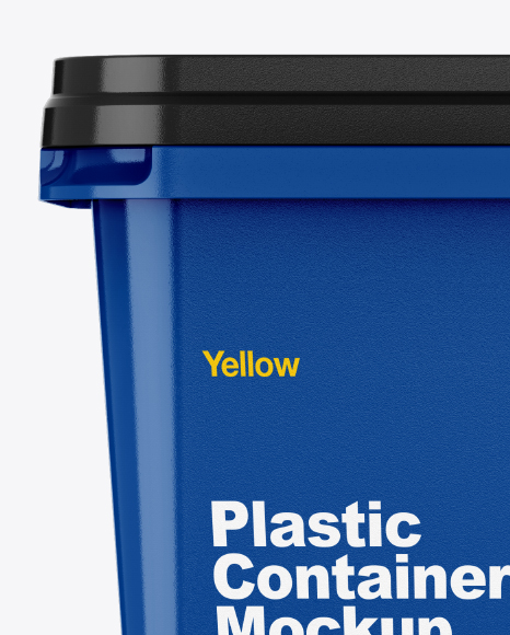 Glossy Plastic Container Mockup