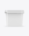 Matte Plastic Container Mockup