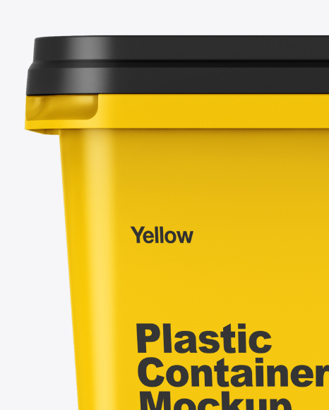 Matte Plastic Container Mockup