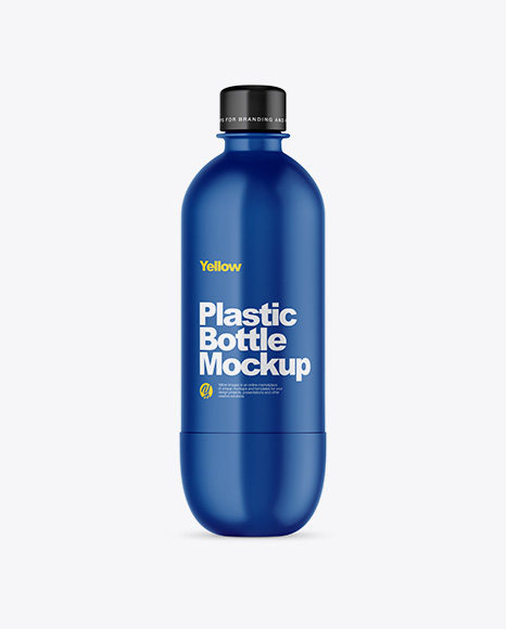 Matte Plastic Bottle Mockup