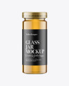 Glass Jar w/ Honey Mockup