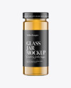 Glass Jar w/ Honey Mockup