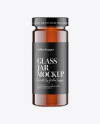 Glass Jar w/ Honey Mockup