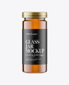 Glass Jar w/ Honey Mockup