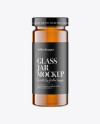 Glass Jar w/ Honey Mockup