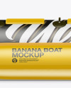 Matte Banana Boat Mockup - Side View