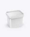 Glossy Plastic Container Mockup