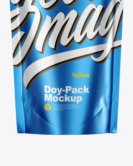 Matte Metallic Doy-Pack Mockup