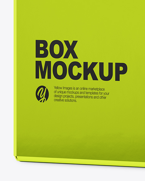 Metallized Paper Box Mockup