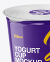 Glossy Yogurt Cup Mockup