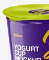 Glossy Yogurt Cup Mockup