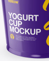 Glossy Yogurt Cup Mockup