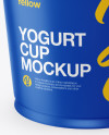 Matte Yogurt Cup Mockup