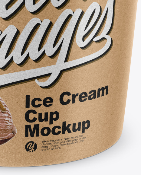 Kraft Ice Cream Cup Mockup