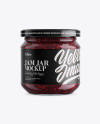 Clear Glass Jar w/ Jam Mockup