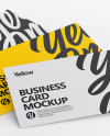 Three Business Cards Mockup