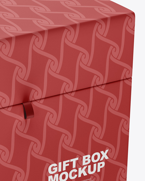 Matte Gift Box Mockup