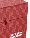 Matte Gift Box Mockup