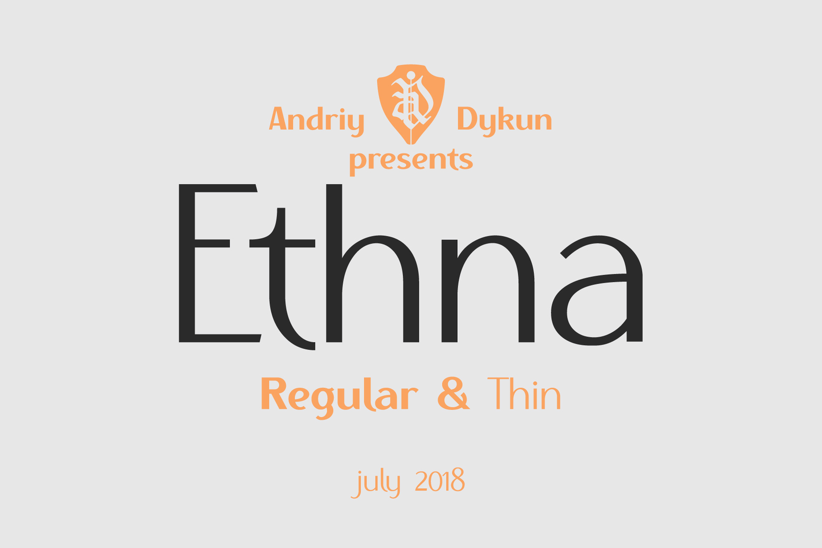 Ethna Regular &amp; Thin