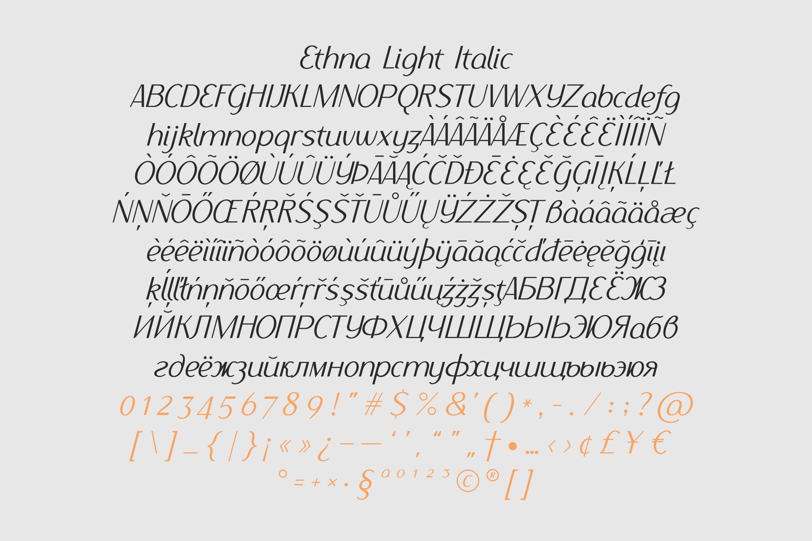 Ethna Italic Ethna Italic
