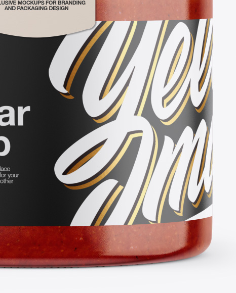 Sauce Jar Mockup