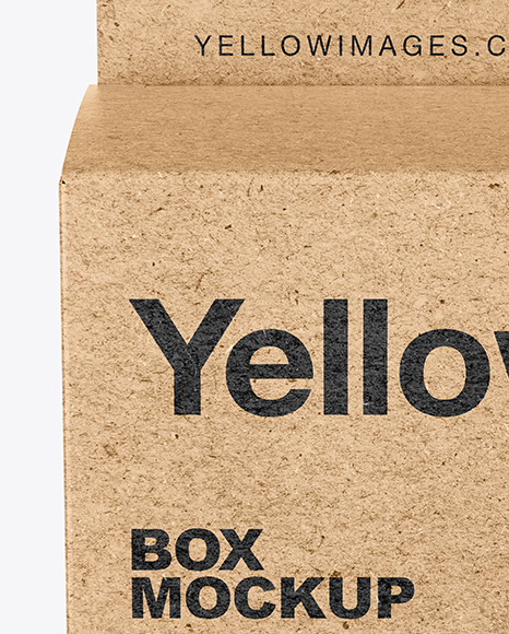 Kraft Paper Box Mockup