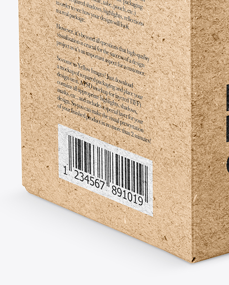 Kraft Paper Box Mockup