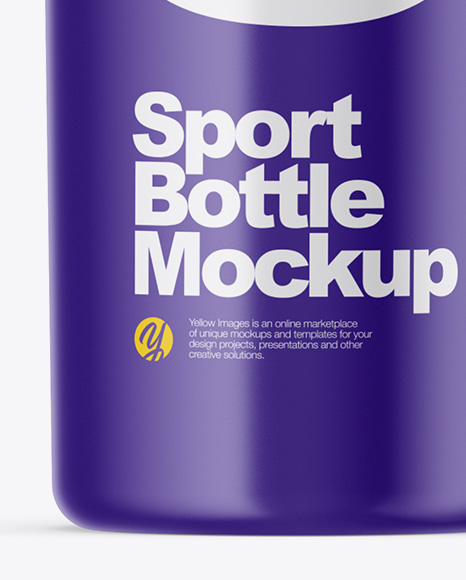 Matte Sport Bottle Mockup