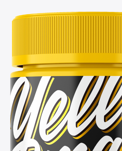 Glossy Plastic Jar Mockup Glossy Plastic Jar Mockup