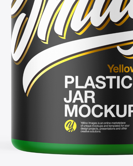 Matte Plastic Jar Mockup Matte Plastic Jar Mockup