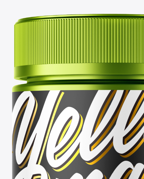 Metallized Plastic Jar Mockup Metallized Plastic Jar Mockup