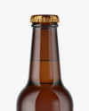 Amber Beer Bottle Mockup