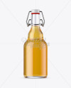 330ml Clear Glass Beugel Bottle Mockup