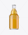 330ml Clear Glass Beer Bottle Mockup