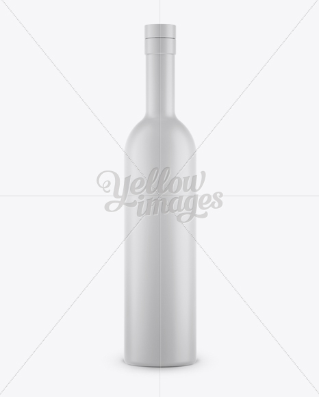 Matte Liquor Bottle Mockup - Front View