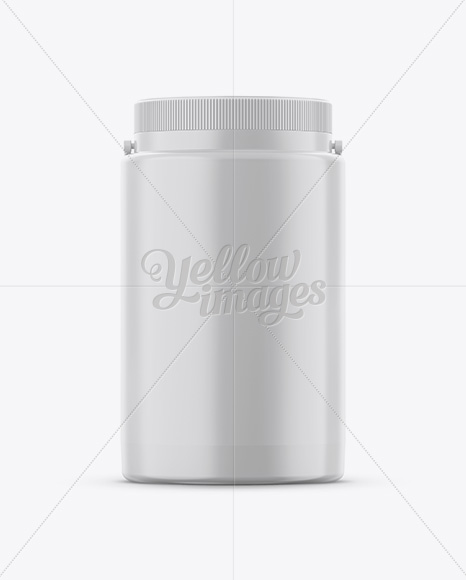 Plastic Jar With Handle Mockup - Eye-Level Shot Plastic Jar With Handle Mockup - Eye-Level Shot