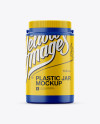 Plastic Jar With Handle Mockup - Eye-Level Shot Plastic Jar With Handle Mockup - Eye-Level Shot