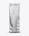 Matte Metallic Coffee Bag w/ Valve Mockup - Front View