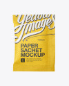 Paper Sachet Mockup - Front View