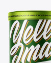 Metallized Plastic Jar Mockup Metallized Plastic Jar Mockup